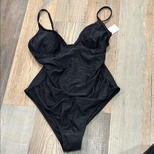 Black One-Piece Swimsuit